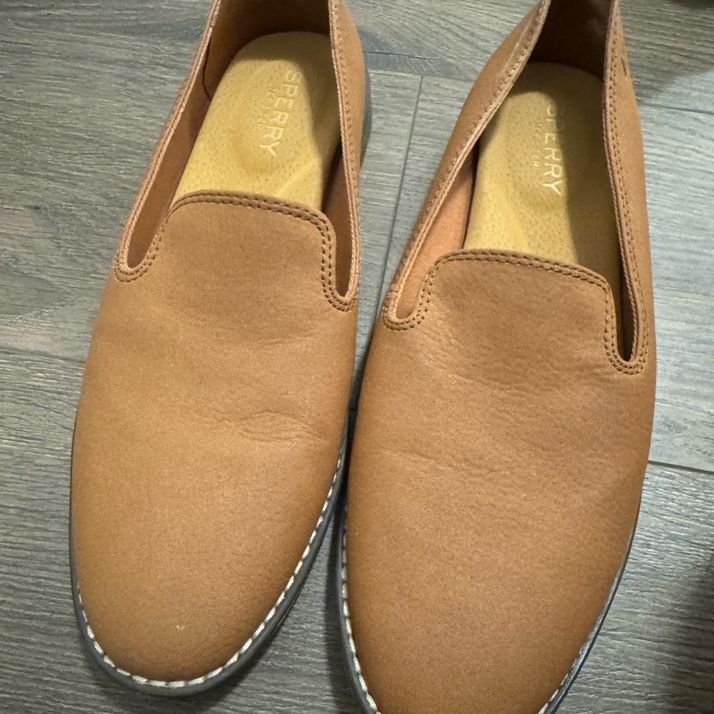 Sperry Tan Loafers Slip-Ons Casual